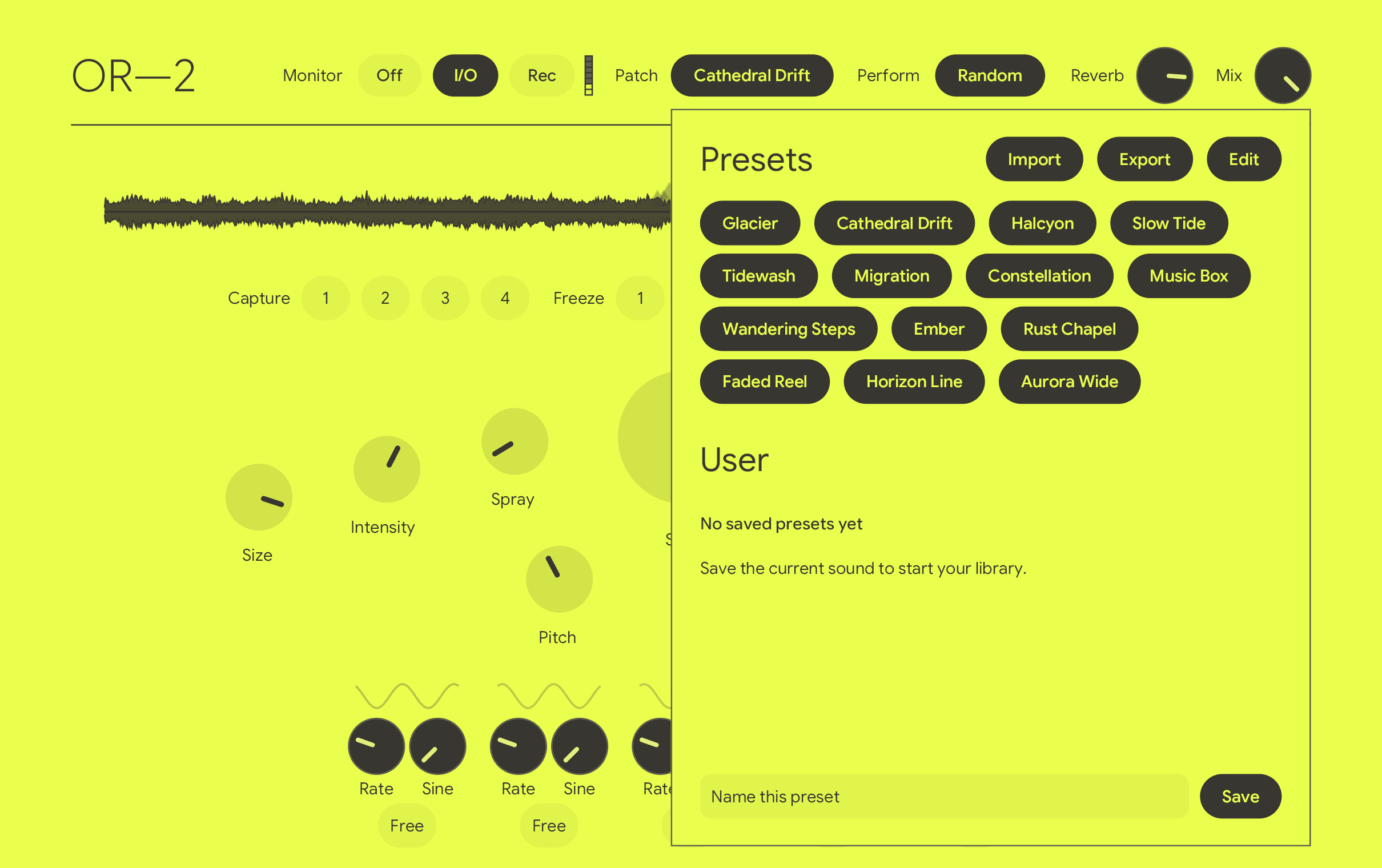 OR—2 preset browser